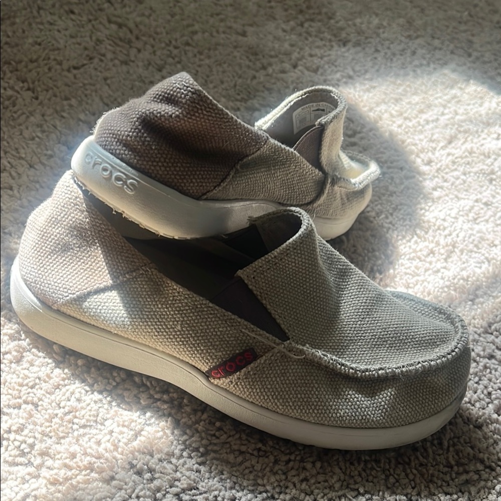 Crocs Beige Slip-On Shoes
